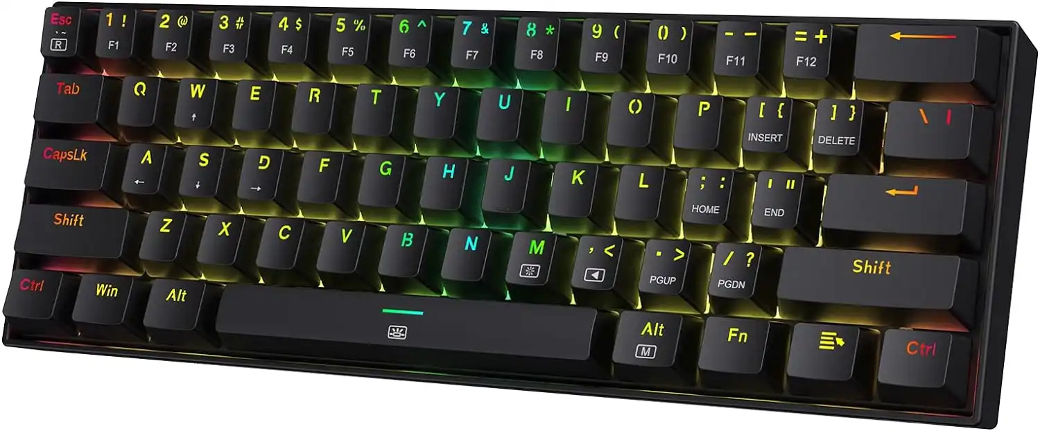 Teclado Mecánico Redragon K630 Dragonborn Negro, Switch Rojo - Imagen 4