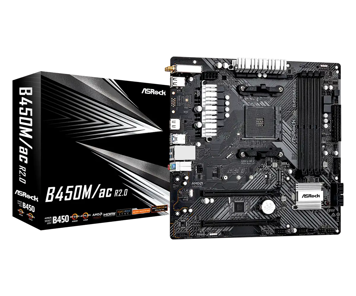 Tarjeta Madre B450M Asrock AC R2.0 Wifi