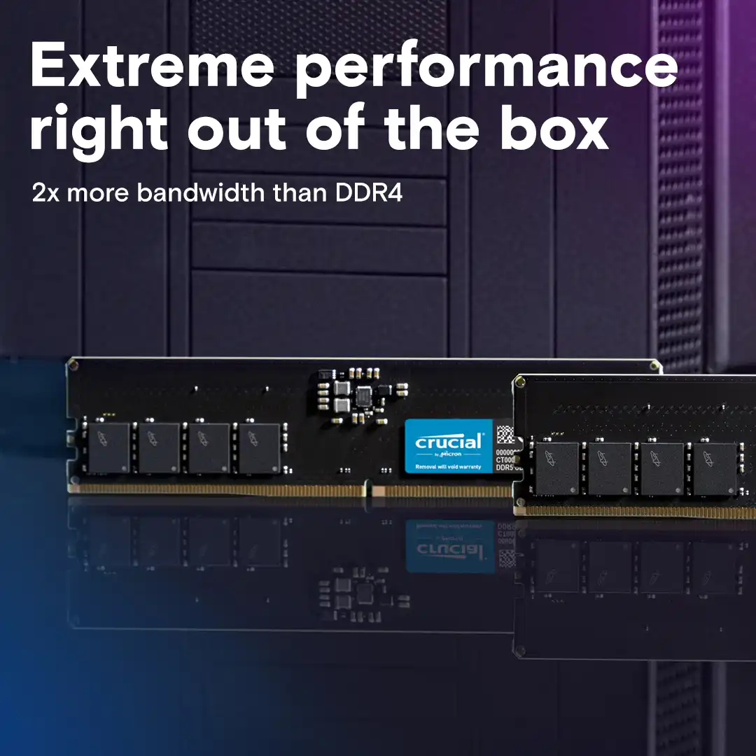 Crucial Negras DDR5 16GB (2x8GB) 4800 Mhz