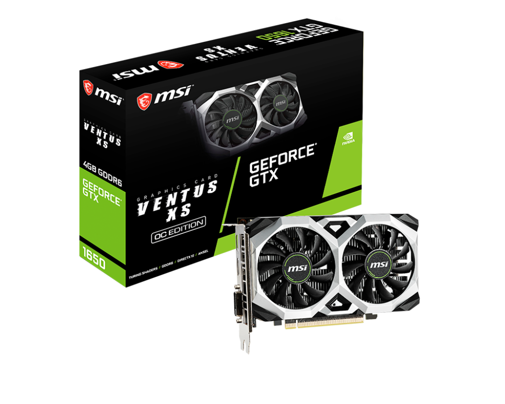 Nvidia GTX 1650 MSI Ventus XS OC 4GB