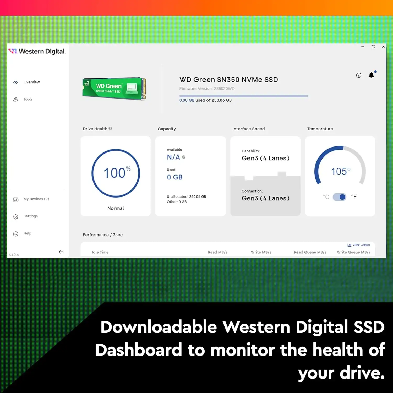 1TB NVME Western Digital Green SN350 Pcie 3.0 Velocidades 2400MB/s - 1800MB/s - Imagen 7