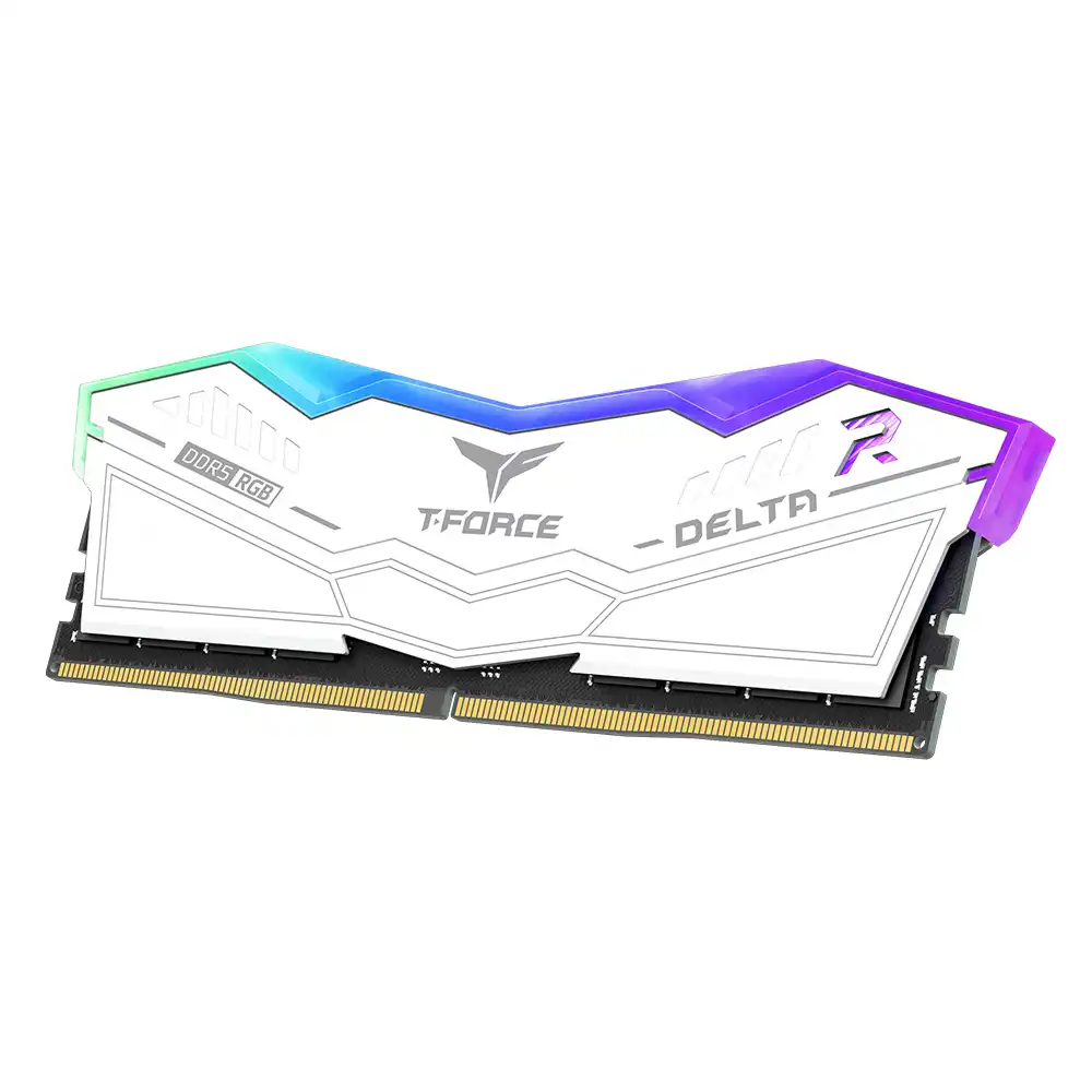 T-Force Delta RGB DDR5 Blancas 32GB (2x16GB) 6400 Mhz (Intel/AMD) CL32 - Imagen 3