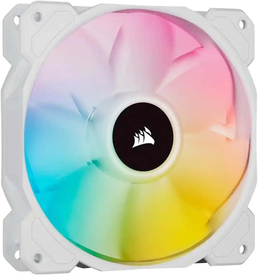Pack de 3 Ventiladores Corsair iCUE SP120 RGB Elite Blancos - Imagen 3