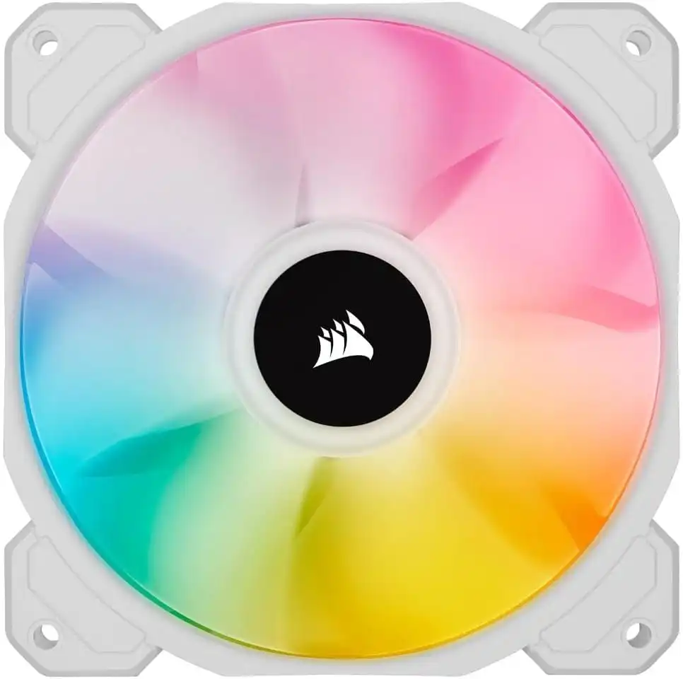 Pack de 3 Ventiladores Corsair iCUE SP120 RGB Elite Blancos - Imagen 2