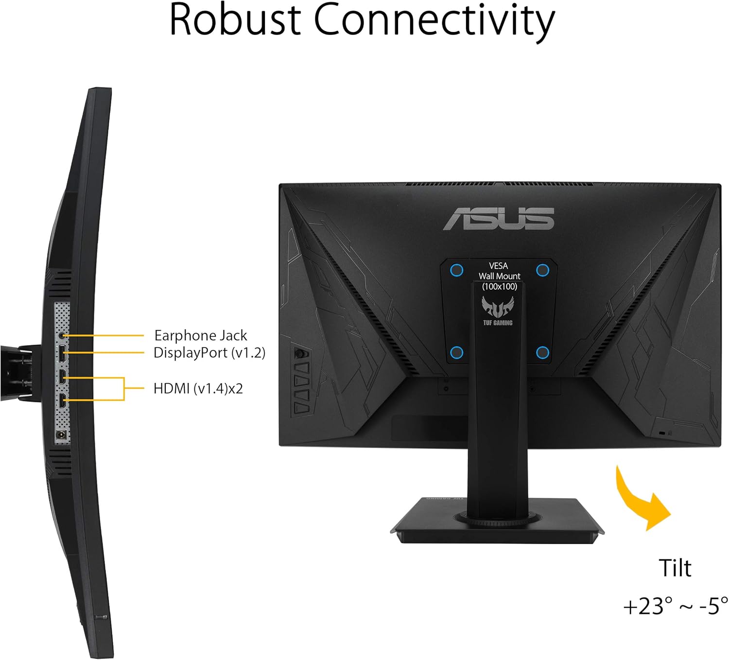 Asus Tuf VG24VQE 1920x1080 @ 165Hz VA Curvo - Imagen 5