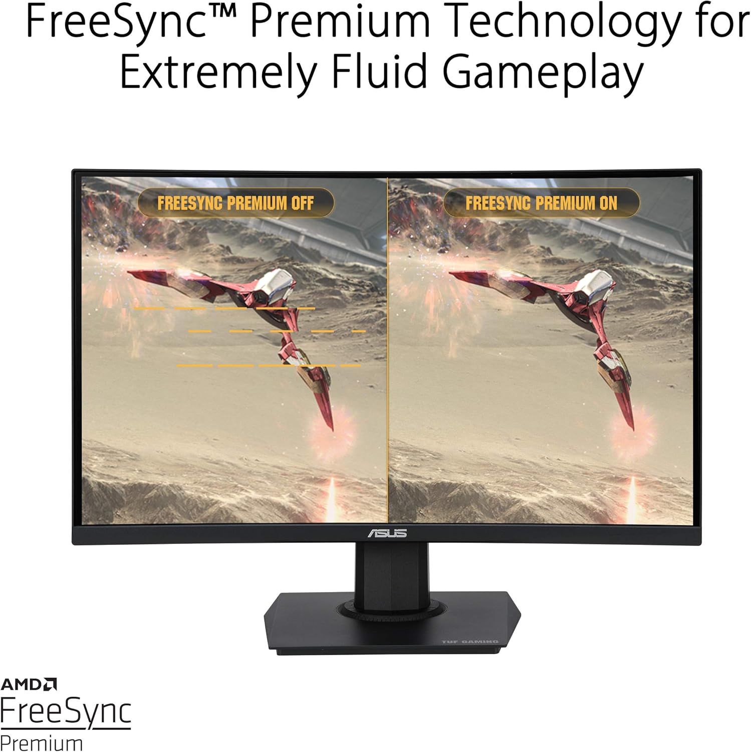 Asus Tuf VG24VQE 1920x1080 @ 165Hz VA Curvo - Imagen 3