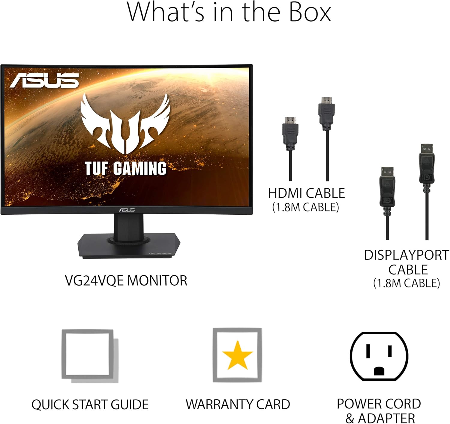 Asus Tuf VG24VQE 1920x1080 @ 165Hz VA Curvo - Imagen 6