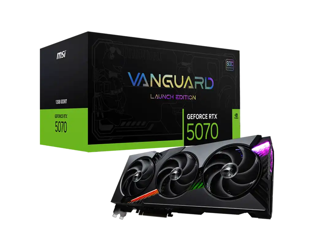 Nvidia RTX 5070 MSI Vanguard SOC Launch Edition 3X 12GB