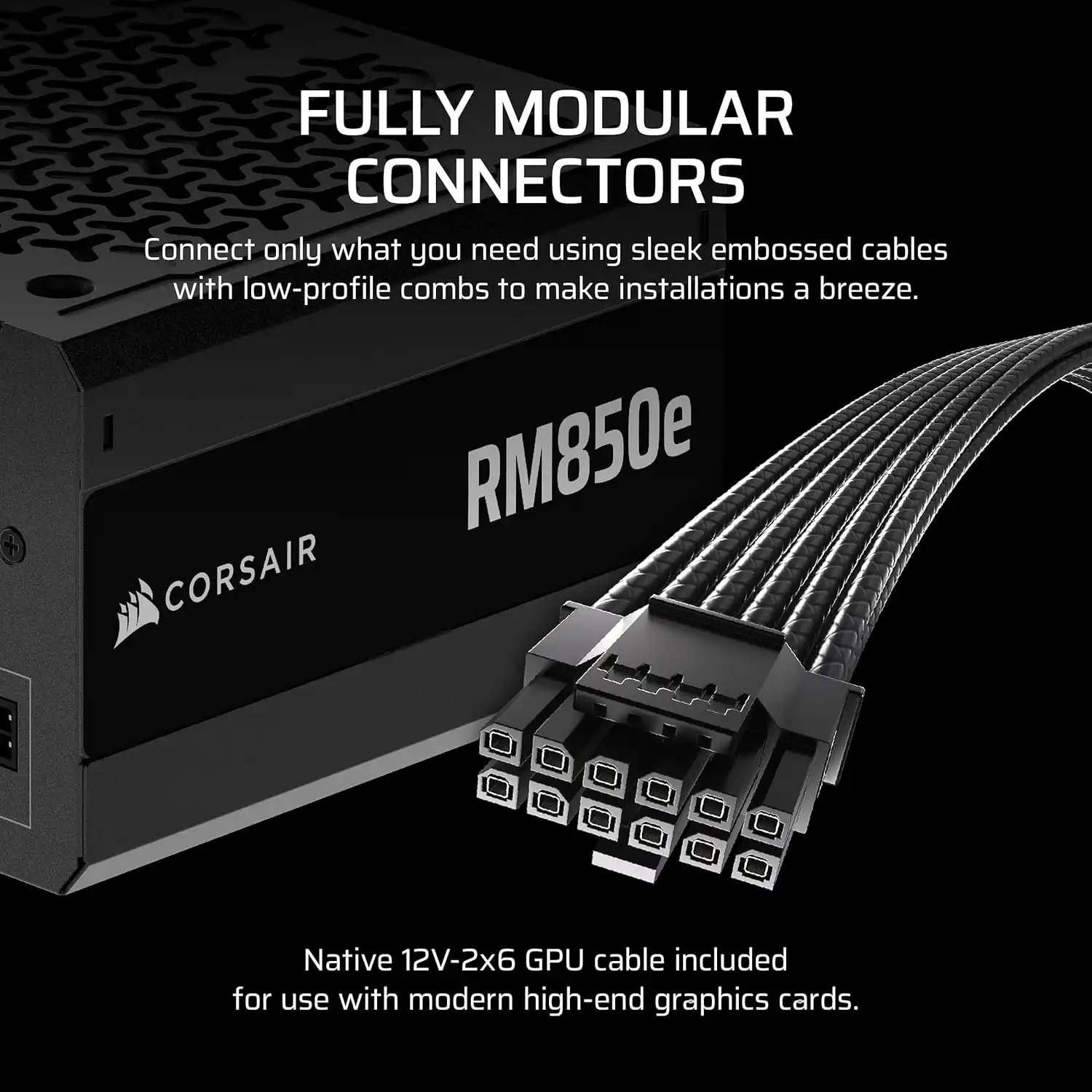 Corsair RM850e 2025 Cybernetics Gold Full Modular PCIe 5.1 & ATX 3.1 - Imagen 3