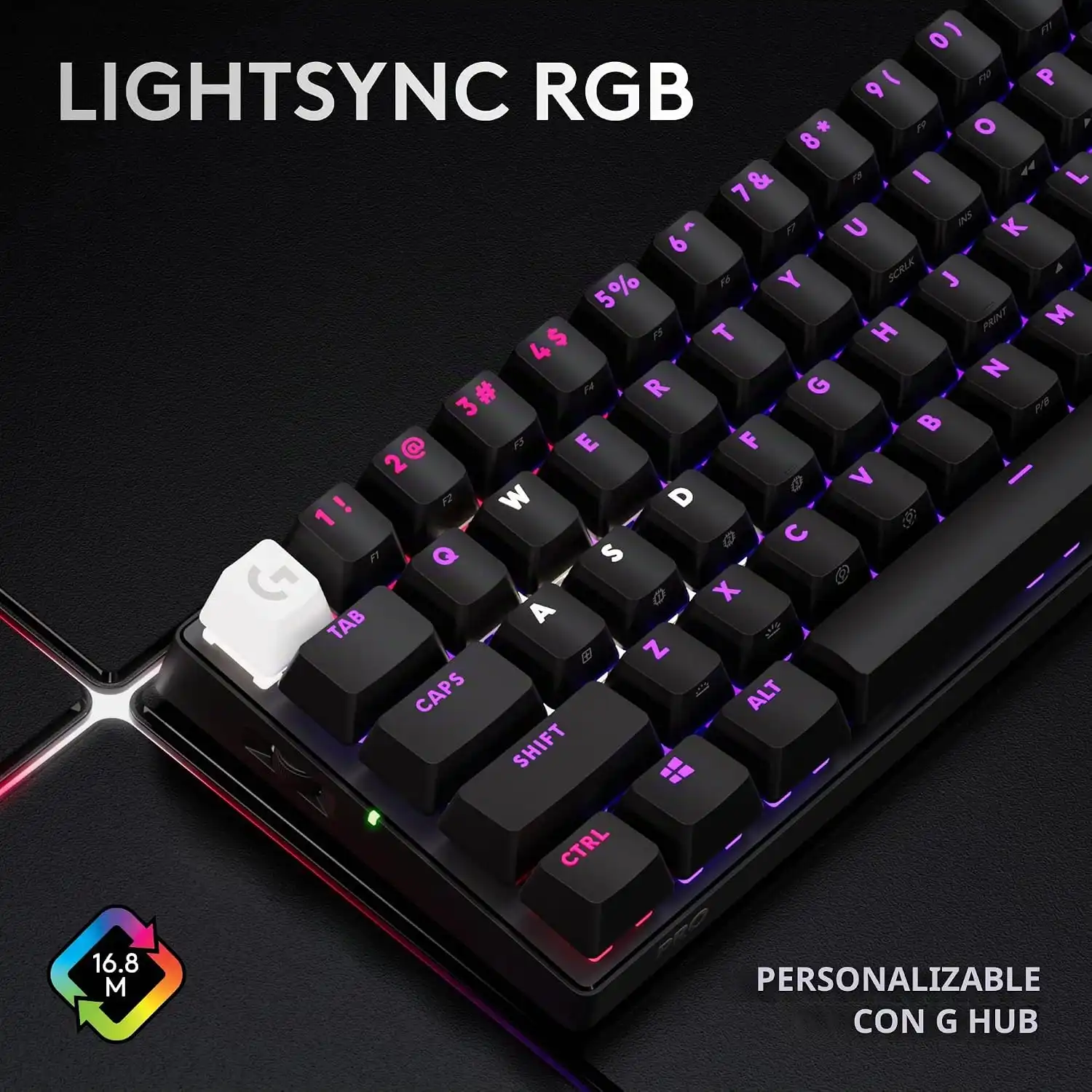 Teclado Logitech Pro X60 Lightspeed GX Optical Tactile - Imagen 2