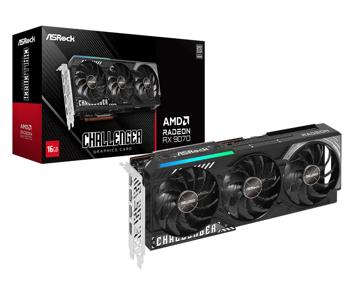 AMD Radeon RX 9070 Asrock Challenger 16GB